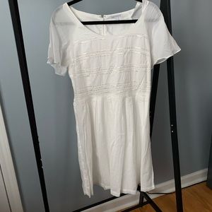 GAP White 100% cotton eyelet dress